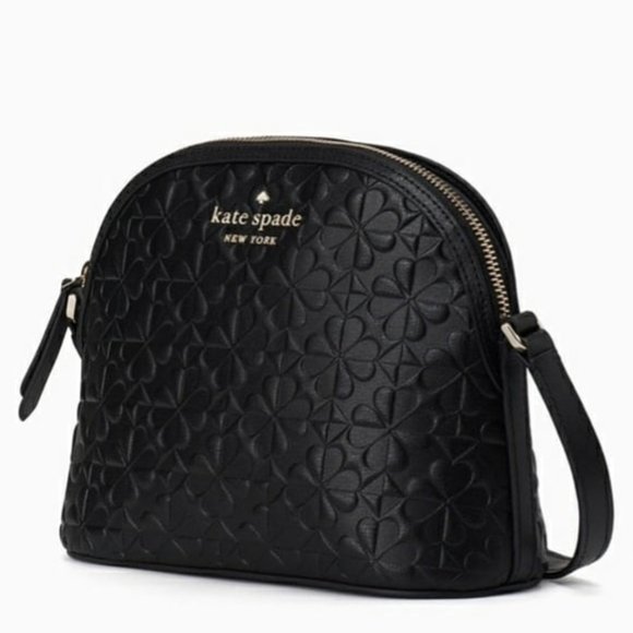 kate spade Handbags - NWT Kate Spade Hollie Dome Crossbody Clover Emboss